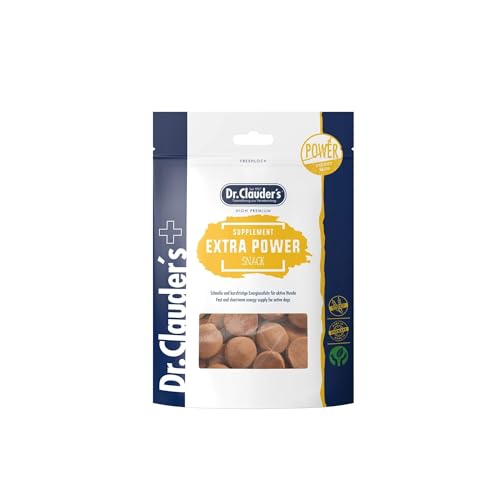 DR.CLAUDER'S - Supplement Snack Extra Power | Snack zur Steigerung der Energie und Leistungsfähigkeit bei aktiven Hunden und Katzen. Nahrungsergänzungssnack im Frischebeutel | 150g DR.CLAUDER'S - Supplement Snack Extra Power | Snack zur Steigerung der Energie und Leistungsfähigkeit bei aktiven Hunden und Katzen. Nahrungsergänzungssnack im Frischebeutel | 150g von Dr. Clauder's
