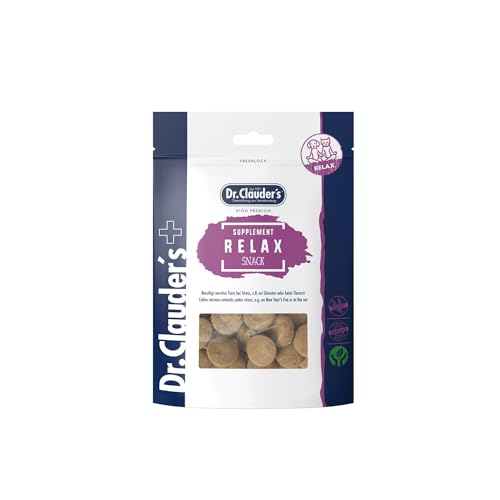 DR.CLAUDER'S - Supplement Snack Relax | Snack mit natürlichen Zutaten zur Stresslinderung und Förderung des Wohlbefindens bei Hunden und Katzen. Nahrungsergänzungssnack im Frischebeutel | 150g DR.CLAUDER'S - Supplement Snack Relax | Snack mit natürlichen Zutaten zur Stresslinderung und Förderung des Wohlbefindens bei Hunden und Katzen. Nahrungsergänzungssnack im Frischebeutel | 150g von Dr. Clauder's