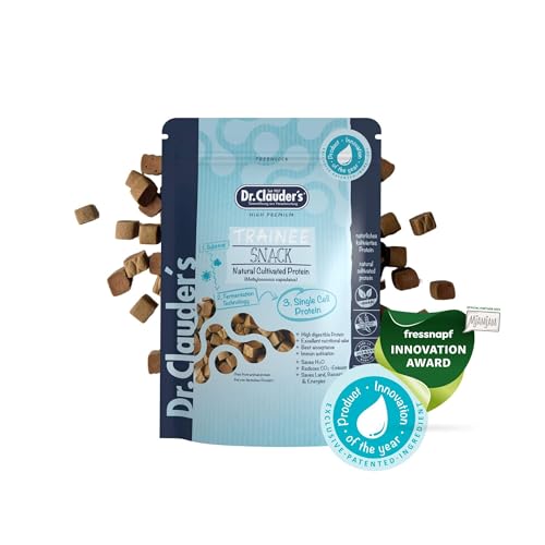DR.CLAUDER'S - Trainee Snack Natural Cultivated Protein | Nachhaltige, vegane Snacks mit kultiviertem Protein für Hunde und Katzen. Postbiotische Leckerlis im Frischebeutel | 80g DR.CLAUDER'S - Trainee Snack Natural Cultivated Protein | Nachhaltige, vegane Snacks mit kultiviertem Protein für Hunde und Katzen. Postbiotische Leckerlis im Frischebeutel | 80g von Dr. Clauder's