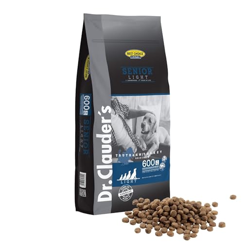 DR.CLAUDER’S - Best Choice Senior Light | Trockenfutter für ältere Hunde mit geringem Energiebedarf zur Gewichtskontrolle. Weizenfreies Alleinfutter im Beutel | 12,5kg Truthahn&Reis von Dr.Clauder´s