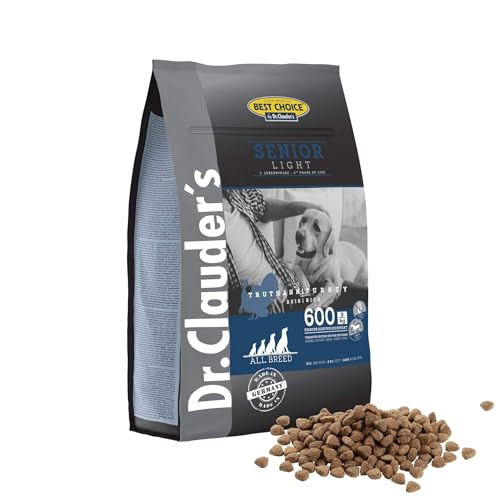 DR.CLAUDER’S - Best Choice Senior Light | Trockenfutter für ältere Hunde mit geringem Energiebedarf zur Gewichtskontrolle. Weizenfreies Alleinfutter im Beutel | 4kg Truthahn&Reis von Dr.Clauder´s