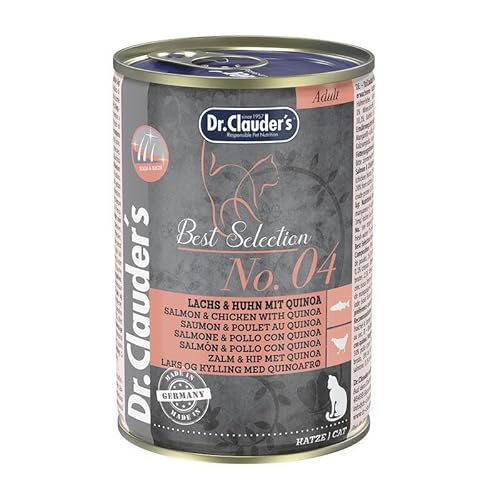 Dr. Clauder's Best Selection Adult No. 4 Lachs & Huhn mit Quinoa | 6 x 400 g von Dr. Clauder's