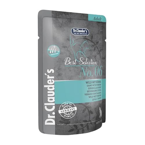 Dr. Clauder's Best Selection Adult No. 6 Wild mit Kürbis Pouch | 16 x 85 g Dr. Clauder's Best Selection Adult No. 6 Wild mit Kürbis Pouch | 16 x 85 g von Dr. Clauder's