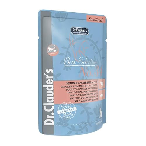 Dr. Clauder's Best Selection Sterilised No. 34 Huhn & Lachs mit Algen Pouch | 16 x 85 g Dr. Clauder's Best Selection Sterilised No. 34 Huhn & Lachs mit Algen Pouch | 16 x 85 g von Dr. Clauder's