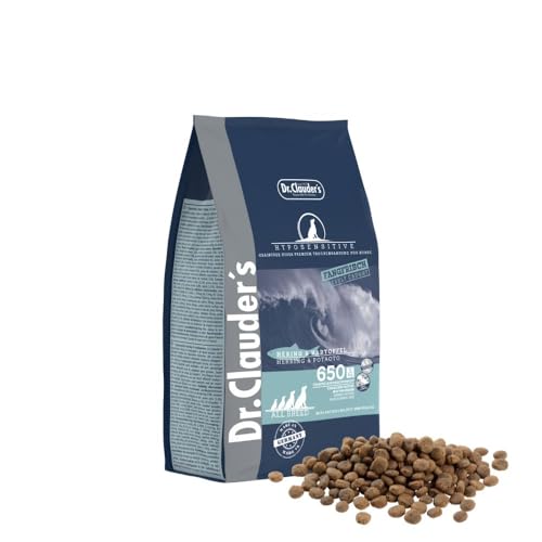 DR.CLAUDER'S - Hyposensitive | Trockenfutter mit Singleprotein für Sensible, ausgewachsene Hunde. Getreide- und glutenfreies Alleinfuttermittel im Beutel | 350g Hering&Kartoffel von Dr.Clauder´s