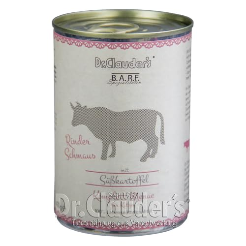 Dr.Clauder´s B.A.R.F. Komplett Menue Rinderschmaus Dose 400g Dr.Clauder´s B.A.R.F. Komplett Menue Rinderschmaus Dose 400g von Dr. Clauder's
