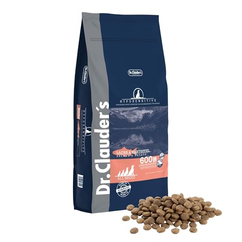 DR.CLAUDER'S - Hyposensitive | Trockenfutter mit Singleprotein für Sensible, ausgewachsene Hunde. Getreide- und glutenfreies Alleinfuttermittel im Beutel | 11,5kg Lachs&Kartoffel von Dr.Clauder´s