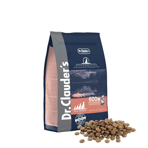 DR.CLAUDER'S - Hyposensitive | Trockenfutter mit Singleprotein für Sensible, ausgewachsene Hunde. Getreide- und glutenfreies Alleinfuttermittel im Beutel | 350g Lachs&Kartoffel von Dr.Clauder´s