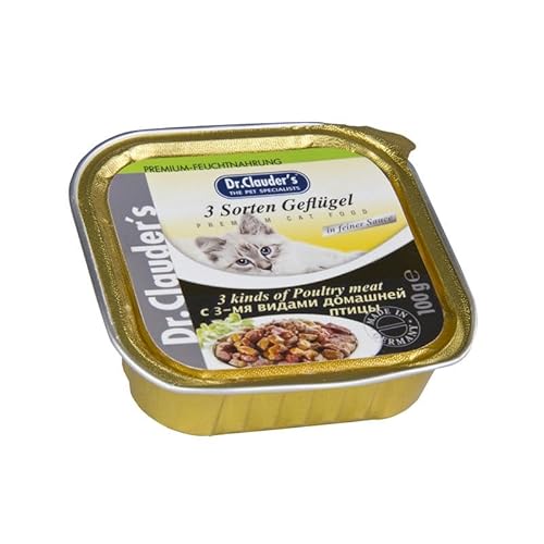 Dr. Clauders 3 Sorten Geflügel | 32x 100g Katzenfutter nass Dr. Clauders 3 Sorten Geflügel | 32x 100g Katzenfutter nass von Dr. Clauder's