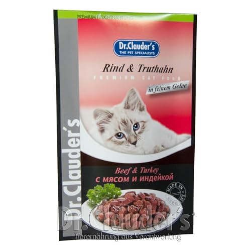 Dr. Clauders Katze Rind + Truthahn 100g Frischebeutel Dr. Clauders Katze Rind + Truthahn 100g Frischebeutel von Dr. Clauders