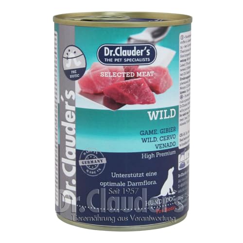 Dr. Clauders Selected Meat Wild | 6X 400g Hundefutter nass Dr. Clauders Selected Meat Wild | 6X 400g Hundefutter nass von Dr. Clauder's