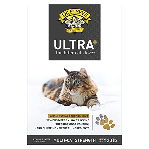 Dr. Elsey's Ultra+ Katzenstreu, Klumpen, 9 kg, Box von Dr. Elsey's