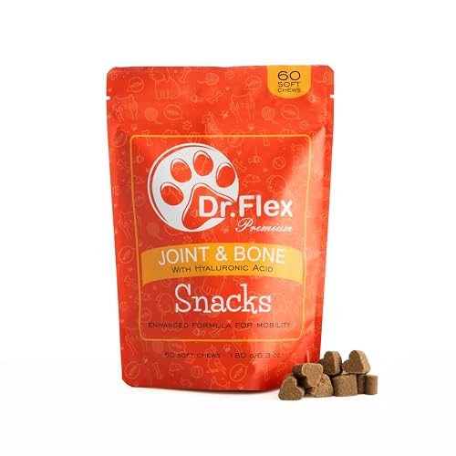 Dr. Flex Gelenk- & Knochenschutz Snacks & Leckerlis für Hunde – 60 Soft-Chews – Besonders leckere Rezeptur mit Glucosamin, Chondroitin, MSM, Kollagen & Vitaminen – Für Mobilität & Gelenkkomfort Dr. Flex Gelenk- & Knochenschutz Snacks & Leckerlis für Hunde – 60 Soft-Chews – Besonders leckere Rezeptur mit Glucosamin, Chondroitin, MSM, Kollagen & Vitaminen – Für Mobilität & Gelenkkomfort von Dr. Flex