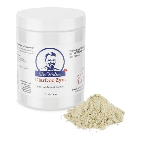 Dr. Hölter DiarDoc Zym Pankreasenzyme, Verdauungsenzyme für Hunde bei Darmprobleme und bei Futterunverträglichkeiten/Futtermittelallergien (125g DiarDoc Zym Pulver) von Dr. Hölter