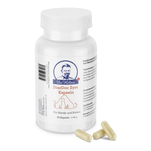 Dr. Hölter DiarDoc Zym Pankreasenzyme, Verdauungsenzyme für Hunde bei Darmprobleme und bei Futterunverträglichkeiten/Futtermittelallergien (90 DiarDoc Zym Kapseln) von Dr. Hölter