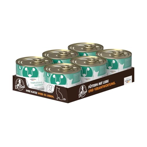 Dr. Link Spezial-Diät Katzenfutter, für kastrierte Katzen & Kater, Huhn & Weißfisch – Unterstützung der Harnwege, Diätfutter mit pH-Wert-Regulierung, Omega-3-Fettsäuren, Glutenfrei - 6X 200g Dose von Dr. Link VET PETCARE