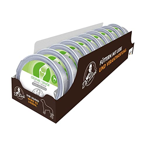 Dr. Link® Spezial-DIÄT 10x125g Gelenke/Senior | Joints/Senior Huhn und Lachs | Nassfutter für Hunde von Dr. Link VET PETCARE