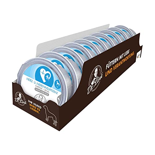 Dr. Link Spezial-Diät Hundefutter für Hunde, Herz & Nieren – Premium Alleinfuttermittel mit Huhn & Pute, Unterstützung der Herz- & Nierenfunktion, Omega-3, hochwertige Proteine – 10x125g Schale Dr. Link Spezial-Diät Hundefutter für Hunde, Herz & Nieren – Premium Alleinfuttermittel mit Huhn & Pute, Unterstützung der Herz- & Nierenfunktion, Omega-3, hochwertige Proteine – 10x125g Schale von Dr. Link VET PETCARE