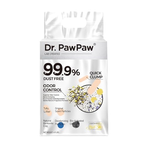 Tofu Katzenstreu, klumpendes Katzenstreu, natürlicher Tofu-Duft, staubfrei, hält die Katze ordentlich, überlegene Geruchskontrolle, hält Schritt frisch von Dr. PawPaw