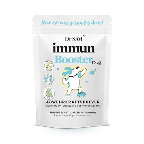 Dr. Sam Premium Immunsystem Pulver für Hunde - Immunbooster der pflanzliche Gesundheitshelfer zur Stärkung der Abwehrkraft - Wirkt unterstützend bei Krankheit - Immune Powder Dog - hochdosiert - 45g von Dr. Sam