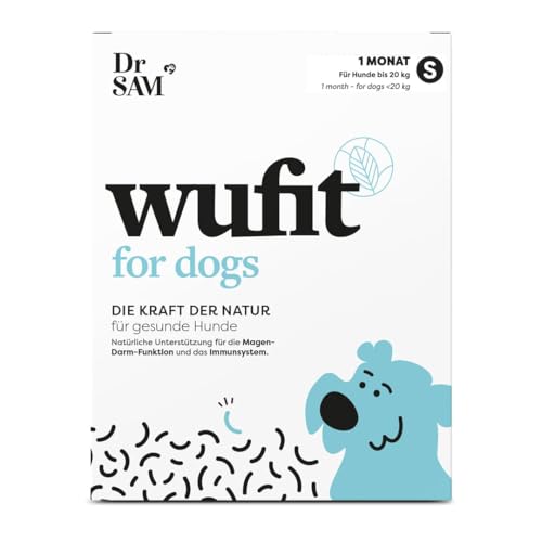 Dr. SAM wufit Dogs - Wurmkur sekundierende Tabletten für Hunde, 100% pflanzlich, als Unterstützung der natürlichen Magen-Darm-Funktion, für Hunde bis 20kg von Dr. SAM