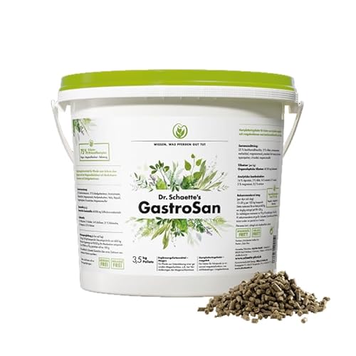 Dr. Schätte GastroSan 3,5kg - Ergänzungsfuttermittel für Pferde - Schutz des Magens - Unterstützung einer gesunden Verdauung - 3,5 kg von Dr. Schätte