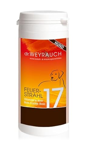 Dr. Weyrauch Nr. 17 Feuerstrahl | 60 Kapseln | Ergänzungsfuttermittel für Hunde | Wasser- und fettlösliche Vitamine zur Unterstützung der Vitalität | Mit roten Früchten von Dr. Weyrauch