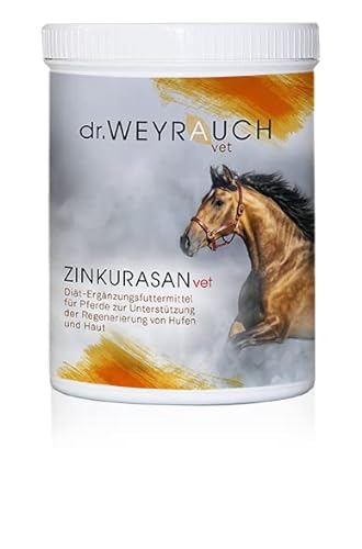 Dr. Weyrauch Zinkursan Vet |1kg | Ergänzungsfuttermittel für Pferde | Kann dabei helfen einen Zinkmangel auszugleichen | Kann zur Unterstützung der Regeneration von Hufen beitragen von Dr. Weyrauch