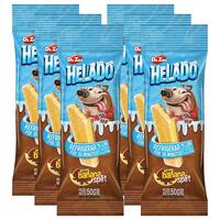 HELADO Hunde-Kau-Eis [Bananen Split Geschmack - 6 Stück] von Dr. Zoo