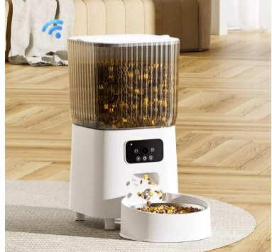 Pet Automatic Feeder for Cats/Dogs, Automatic Cat Feeder and Water Dispenser Dog with Stainless Steel Bowl, No Electricity, BPA Free, Gravity Cat Food Automatic von Dr.Auth