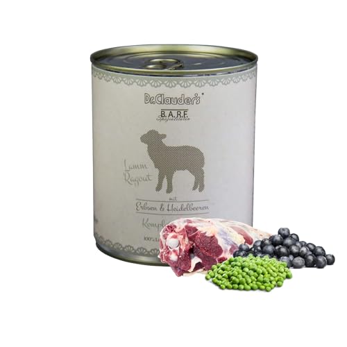 DR.CLAUDER'S - B.A.R.F. Komplett Menue Lammragout | Fleischeintopf mit 100% Lammfleisch, Innereien und Gemüse für ausgewachsene Hunde. Alleinfutter in der Dose | 800g Lamm DR.CLAUDER'S - B.A.R.F. Komplett Menue Lammragout | Fleischeintopf mit 100% Lammfleisch, Innereien und Gemüse für ausgewachsene Hunde. Alleinfutter in der Dose | 800g Lamm von Dr.Clauder´s