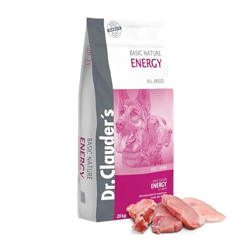 DR.CLAUDER’S - Basic Nature Energy | Trockenfutter für aktive, ausgewachsene Hunde zur Unterstützung der Vitalität durch Proteine und Ballaststoffe. Alleinfuttermittel im Beutel | 20kg DR.CLAUDER’S - Basic Nature Energy | Trockenfutter für aktive, ausgewachsene Hunde zur Unterstützung der Vitalität durch Proteine und Ballaststoffe. Alleinfuttermittel im Beutel | 20kg von Dr. Clauder's