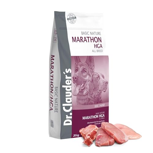 DR.CLAUDER’S - Basic Nature Marathon/HGA | Trockenfutter für Hunde mit erhöhtem Energiebedarf zur Unterstützung der Vitalität durch Proteine und Ballaststoffe. Alleinfuttermittel im Beutel | 20kg DR.CLAUDER’S - Basic Nature Marathon/HGA | Trockenfutter für Hunde mit erhöhtem Energiebedarf zur Unterstützung der Vitalität durch Proteine und Ballaststoffe. Alleinfuttermittel im Beutel | 20kg von Dr. Clauder's