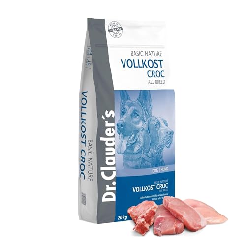 DR.CLAUDER’S - Basic Nature Vollkost Croc | Trockenfutter für aktive, ausgewachsene Hunde zur Unterstützung der Vitalität durch Proteine und Ballaststoffe. Alleinfuttermittel im Beutel | 20kg DR.CLAUDER’S - Basic Nature Vollkost Croc | Trockenfutter für aktive, ausgewachsene Hunde zur Unterstützung der Vitalität durch Proteine und Ballaststoffe. Alleinfuttermittel im Beutel | 20kg von Dr. Clauder's
