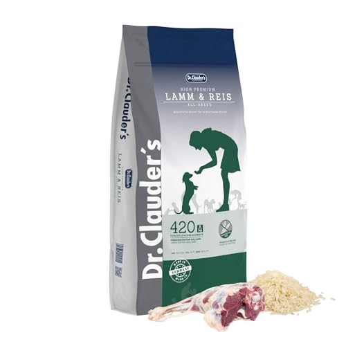 DR.CLAUDER’S - High Premium Lamm & Reis | Leicht bekömmliches Trockenfutter für empfindliche, ausgewachsene Hunde. Weizenfreies Alleinfutter im Beutel ohne Konservierungsmittel | 15kg von Dr.Clauder´s