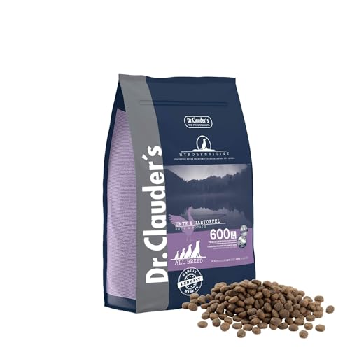 DR.CLAUDER'S - Hyposensitive | Trockenfutter mit Singleprotein für Sensible, ausgewachsene Hunde. Getreide- und glutenfreies Alleinfuttermittel im Beutel | 350g Ente&Kartoffel von Dr. Clauder's