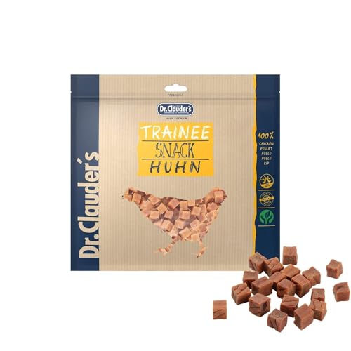 DR.CLAUDER'S - Trainee Snack | Leicht verdauliche Snacks aus 95% Fleisch mit Inulin für Hunde und Katzen. Nährstoffreiche Leckerlis im Frischebeutel | 500g Huhn von Dr. Clauder's