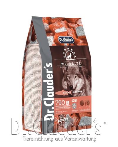 DR.CLAUDER’S - Wildlife | Natürliches Trockenfutter mit Omega-Fettsäuren und Mineralien für ausgewachsene Hunde. Getreidefreies Alleinfutter im Beutel ohne Konservierungsstoffe | 350g Lachs von Dr. Clauder's