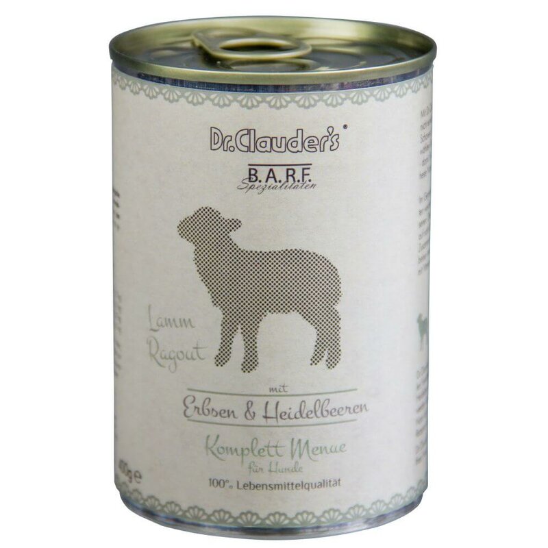 Dr. Clauders B.A.R.F. Komplett Menue Lammragout 400 g (10,22 € pro 1 kg) von Dr.Clauder's