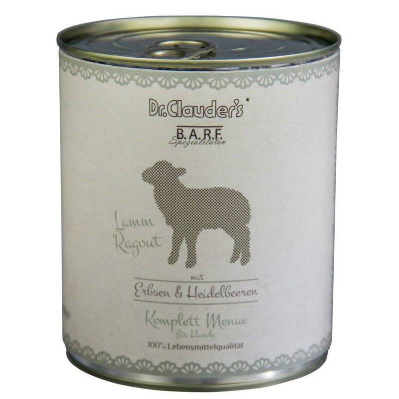 Dr. Clauders B.A.R.F. Komplett Menue Lammragout 800 g (7,86 € pro 1 kg) von Dr.Clauder's