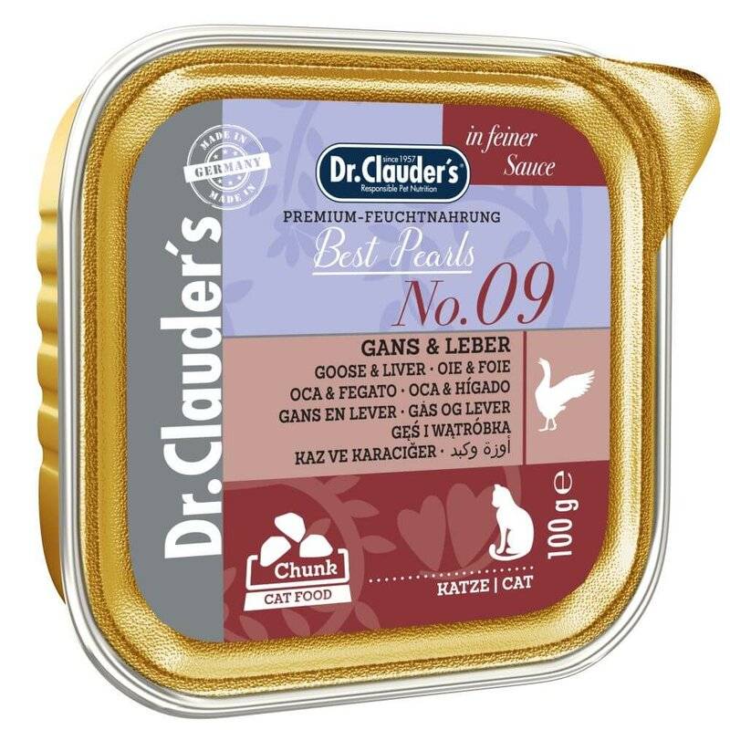 Dr. Clauders Best Pearls No. 09 Gans & Leber in Soße 100 g (8,50 € pro 1 kg) von Dr.Clauder's