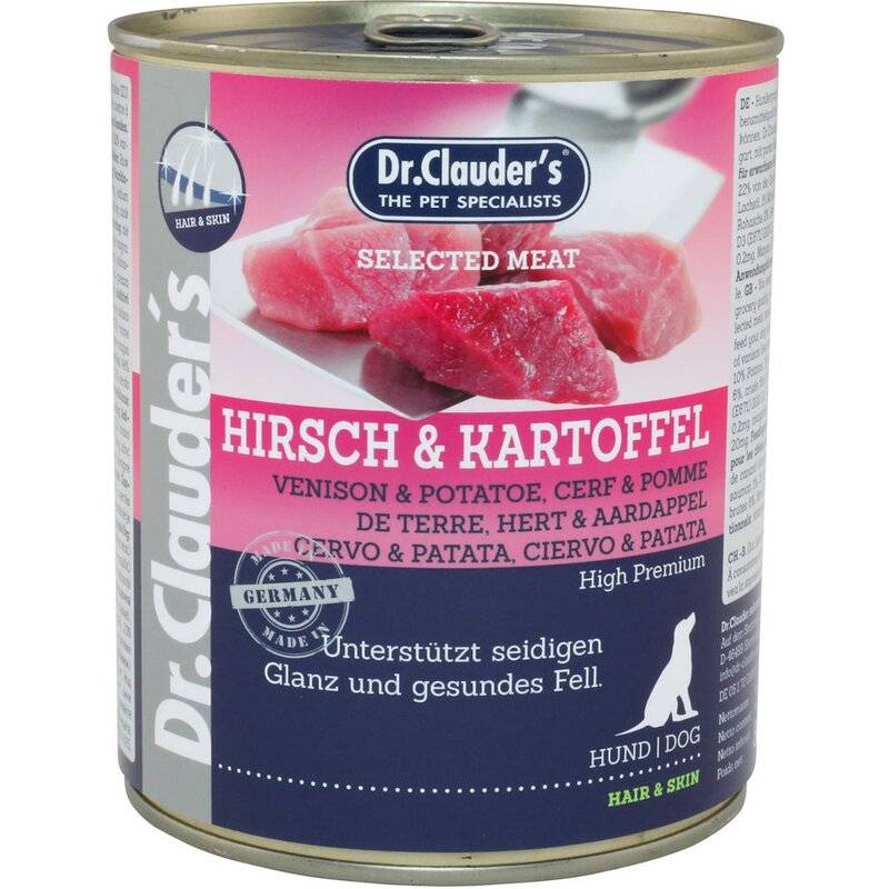 Dr. Clauders Dog Selected Meat Hair & Skin Hirsch &... (4,21 € pro 1 kg) von Dr.Clauder's