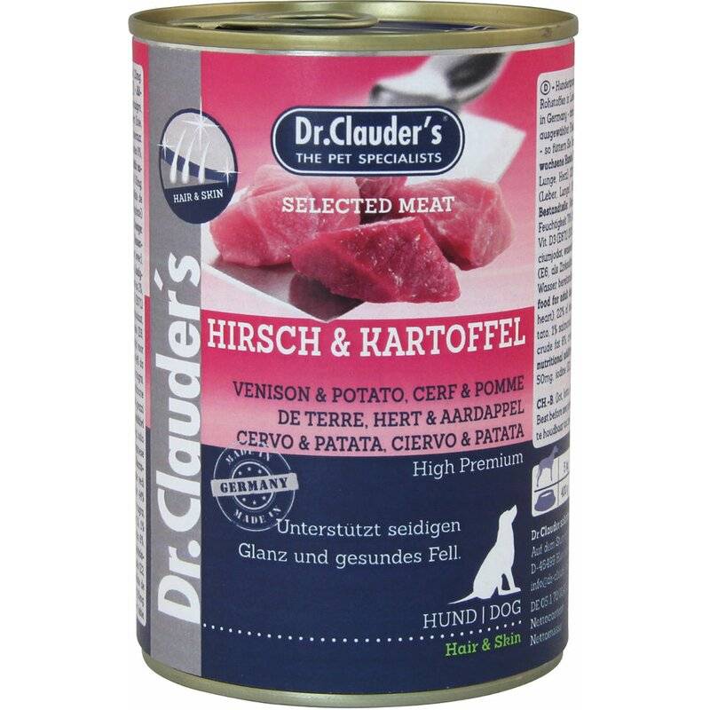 Dr. Clauders Dog Selected Meat Hair & Skin Hirsch &... (4,97 € pro 1 kg) von Dr.Clauder's