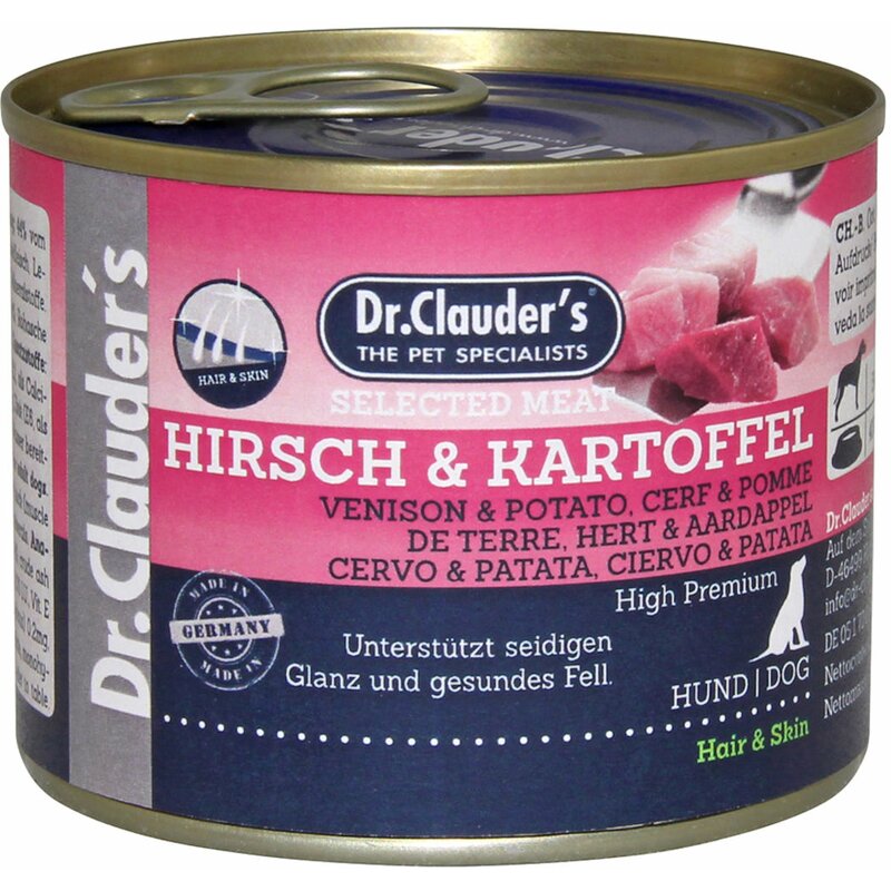 Dr. Clauders Dog Selected Meat Hair & Skin Hirsch &... (6,85 € pro 1 kg) von Dr.Clauder's