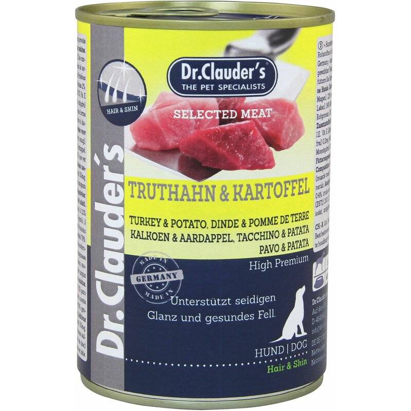 Dr. Clauders Dog Selected Meat Hair & Skin Truthahn &... (4,97 € pro 1 kg) von Dr.Clauder's