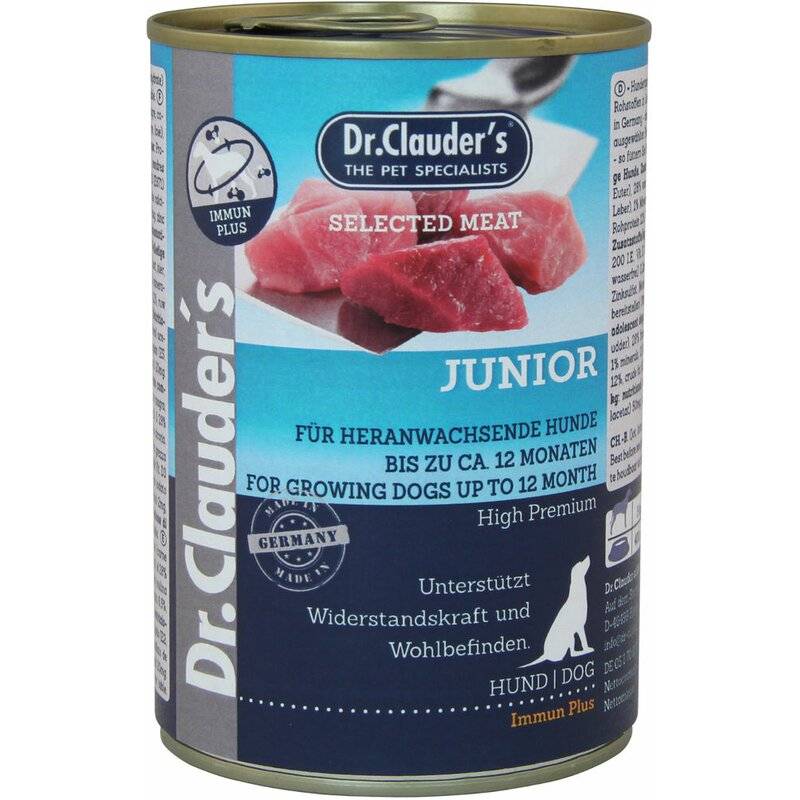 Dr. Clauders Dog Selected Meat Immun Plus Junior 400 g (4,97 € pro 1 kg) von Dr.Clauder's