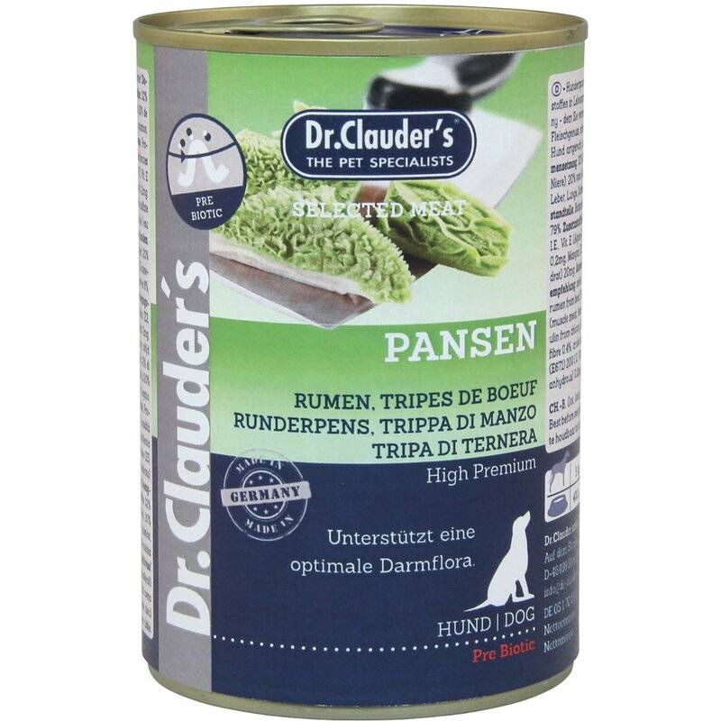 Dr. Clauders Dog Selected Meat Prebiotics Pansen 400 g (4,97 € pro 1 kg) von Dr.Clauder's