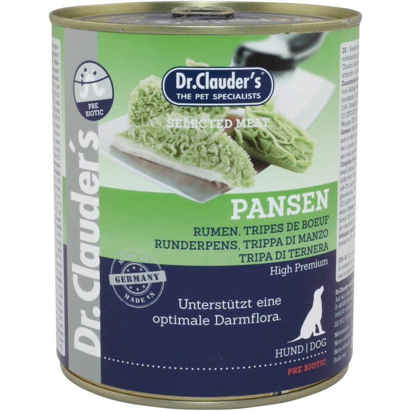 Dr. Clauders Dog Selected Meat Prebiotics Pansen 800 g (4,21 € pro 1 kg) von Dr.Clauder's