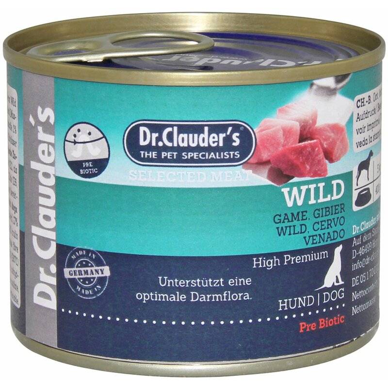 Dr. Clauders Dog Selected Meat Prebiotics Wild 200 g (6,85 € pro 1 kg) von Dr.Clauder's