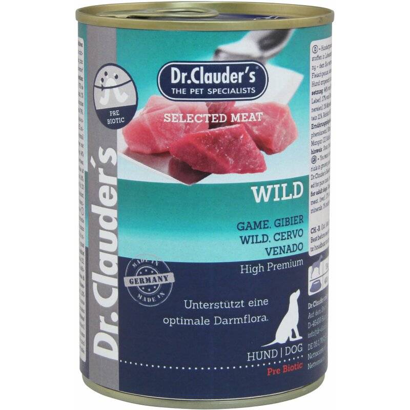 Dr. Clauders Dog Selected Meat Prebiotics Wild 400 g (4,97 € pro 1 kg) von Dr.Clauder's